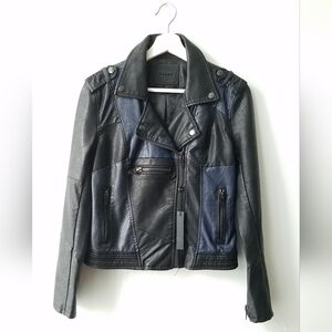 BLANK NYC Leather Moto Jacket - Size S